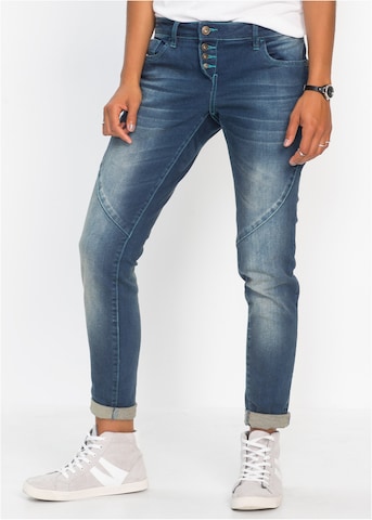 bonprix Regular Jeans in Blauw: voorkant