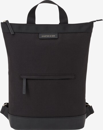 Kapten & Son Backpack 'Umeå All Black' in Black: front