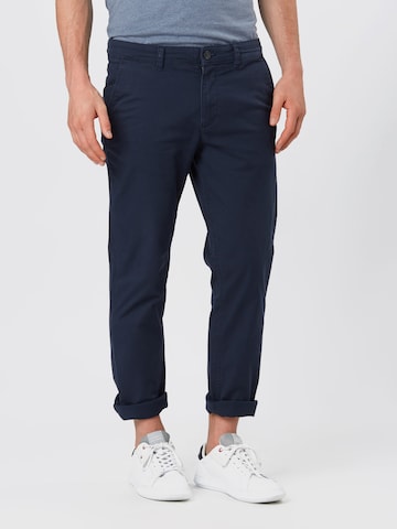 Regular Pantalon chino 'NEW PARIS' SELECTED HOMME en bleu : devant