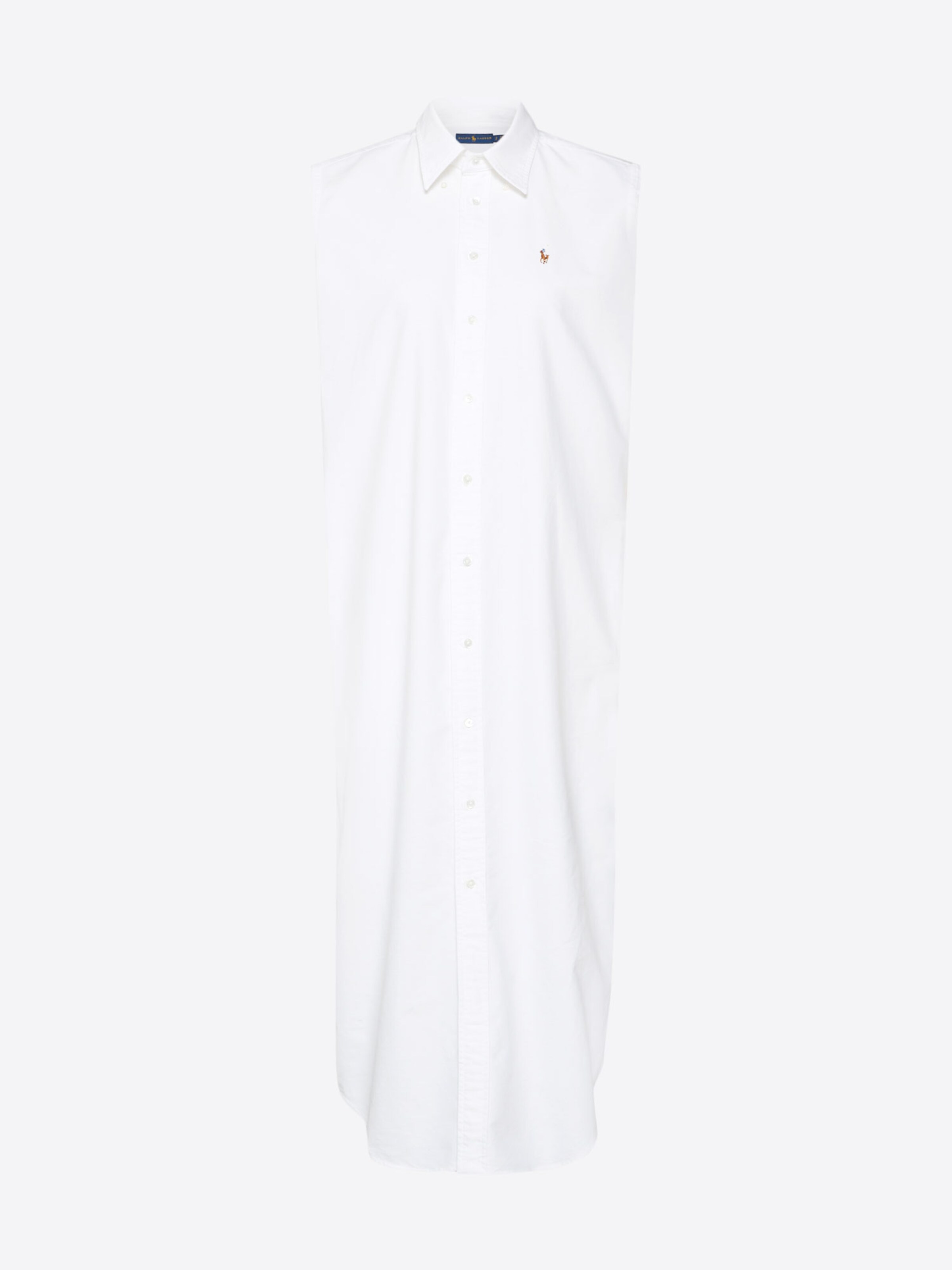 POLO RALPH LAUREN - Blousejurk 'SL STNFRD DR-SLEEVELESS-CASUAL DRESS' in de kleur Wit