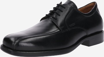 GEOX Обувки с връзки 'Federico' в черно: отпред