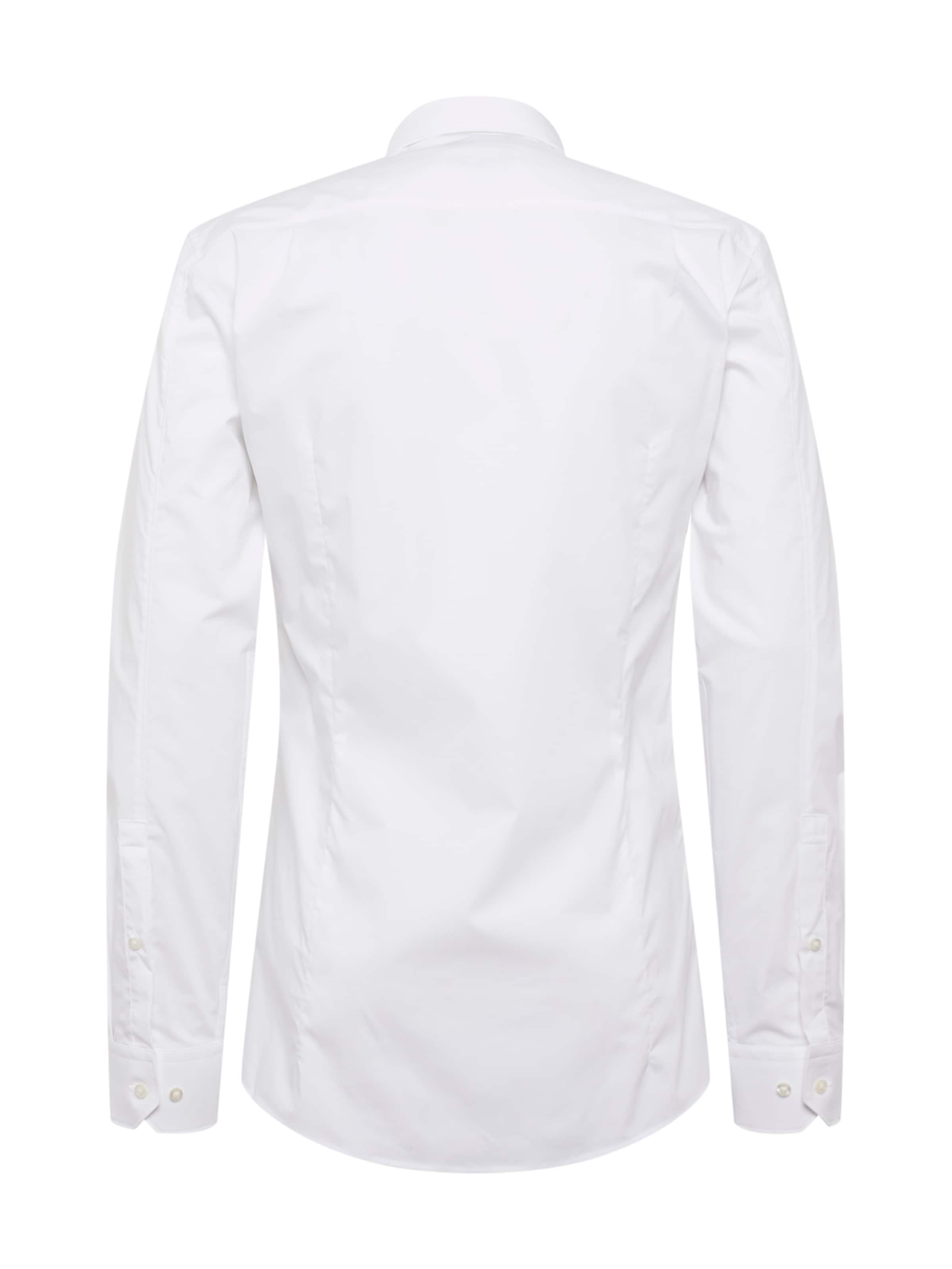 HUGO Slim Fit Hemd 'Elisha 02' in Weiß