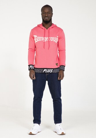 Sweat-shirt PLUS EIGHTEEN en rose