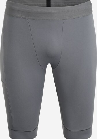 NIKE Skinny Workout Pants 'Nike Yoga Dri-FIT' in Grey: front