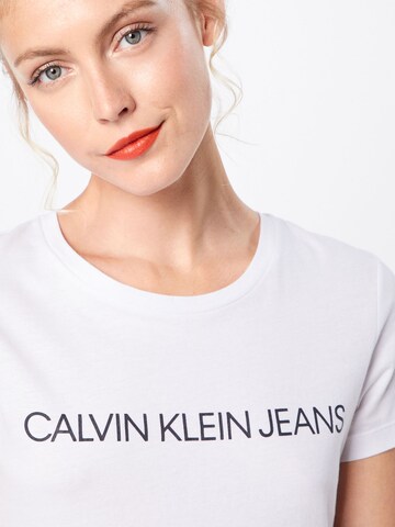 T-shirt Calvin Klein Jeans en blanc