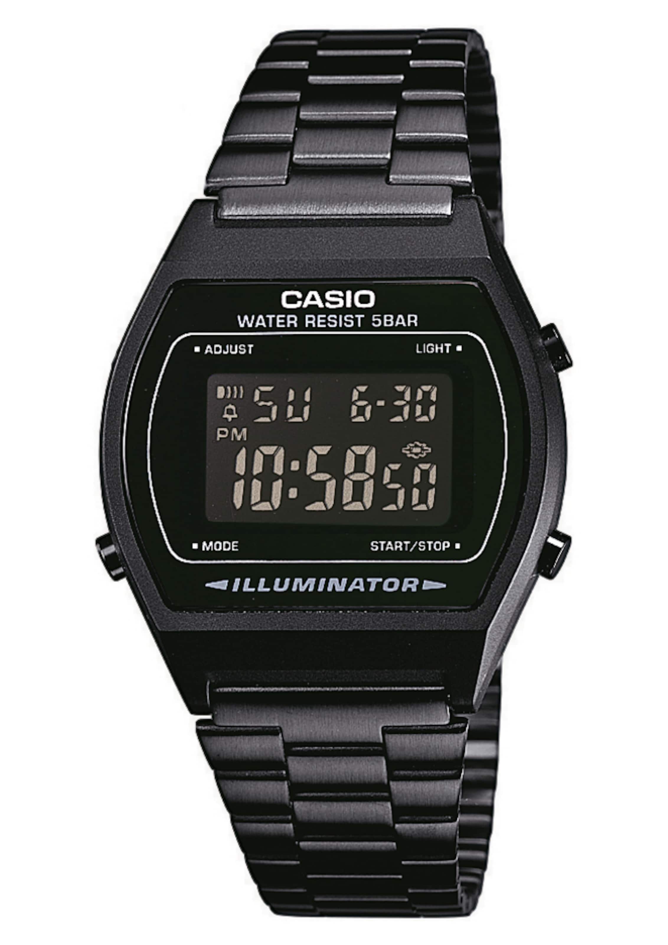 CASIO Digitaluhr in Schwarz: Vorderseite