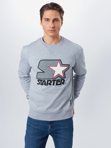Starter Black LabelRegular Fit Sweater majica - siva boja: prednji dio
