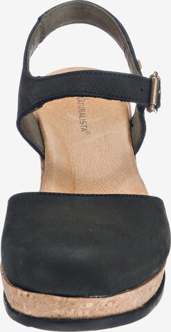 EL NATURALISTA Strap Sandals in Black