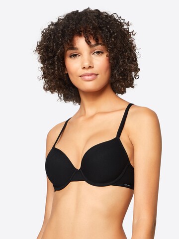 Skiny Minimiser Bra in Black: front