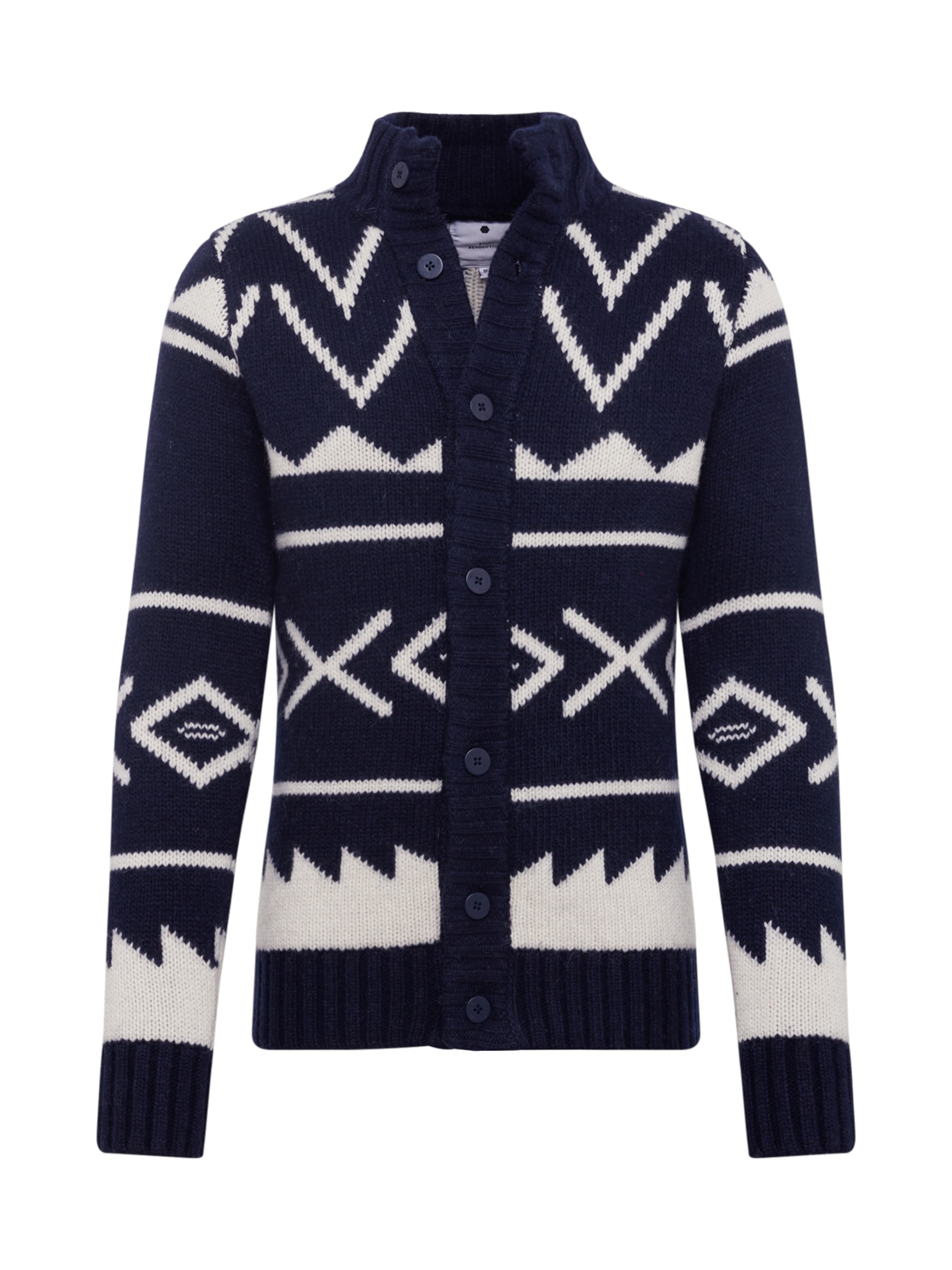 Revolution - Gebreid vest 'Noah' in de kleur Navy