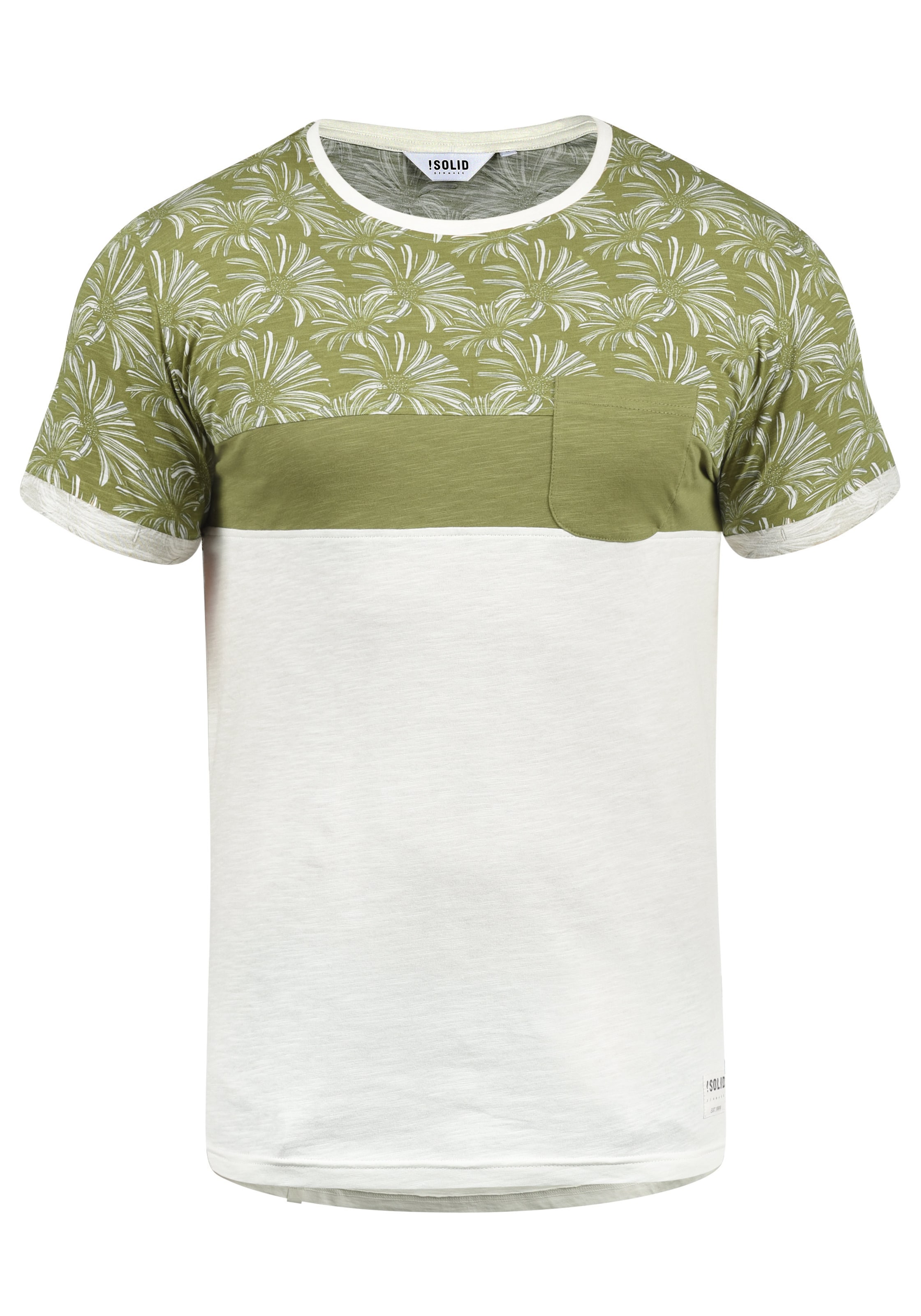 Maglietta 'Florian' di !Solid in bianco: frontale