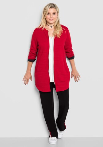 SHEEGO Sweatjacke in Rot