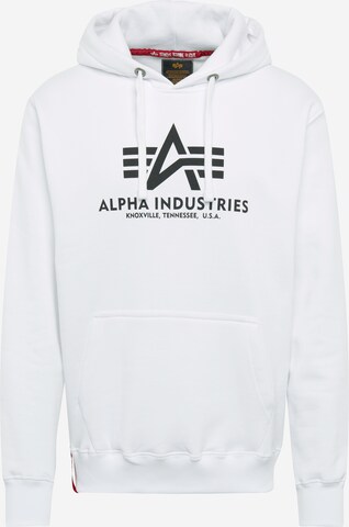 ALPHA INDUSTRIES Суичър в бяло: отпред