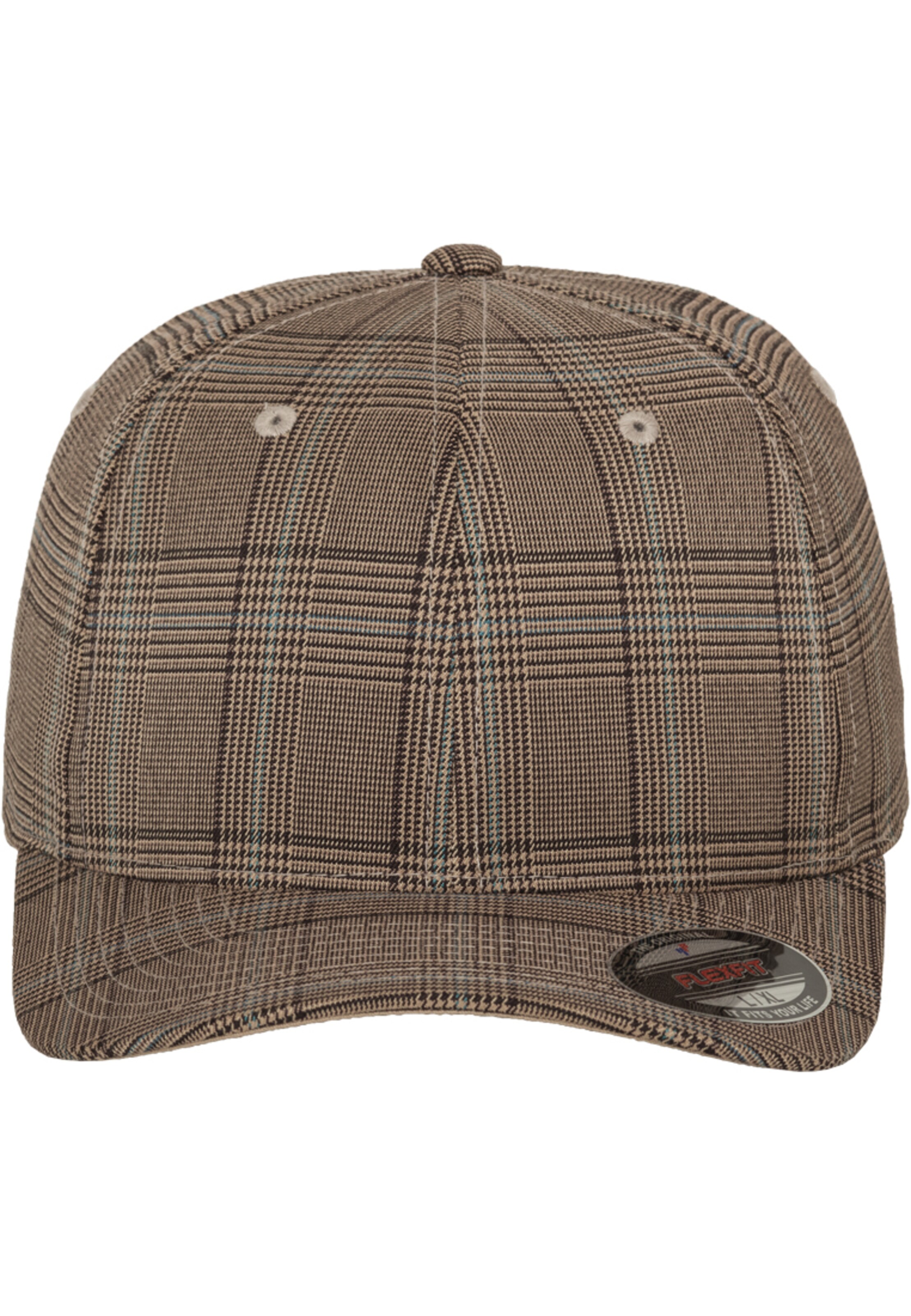 Flexfit - Gorra 'Glen Check' en marrón