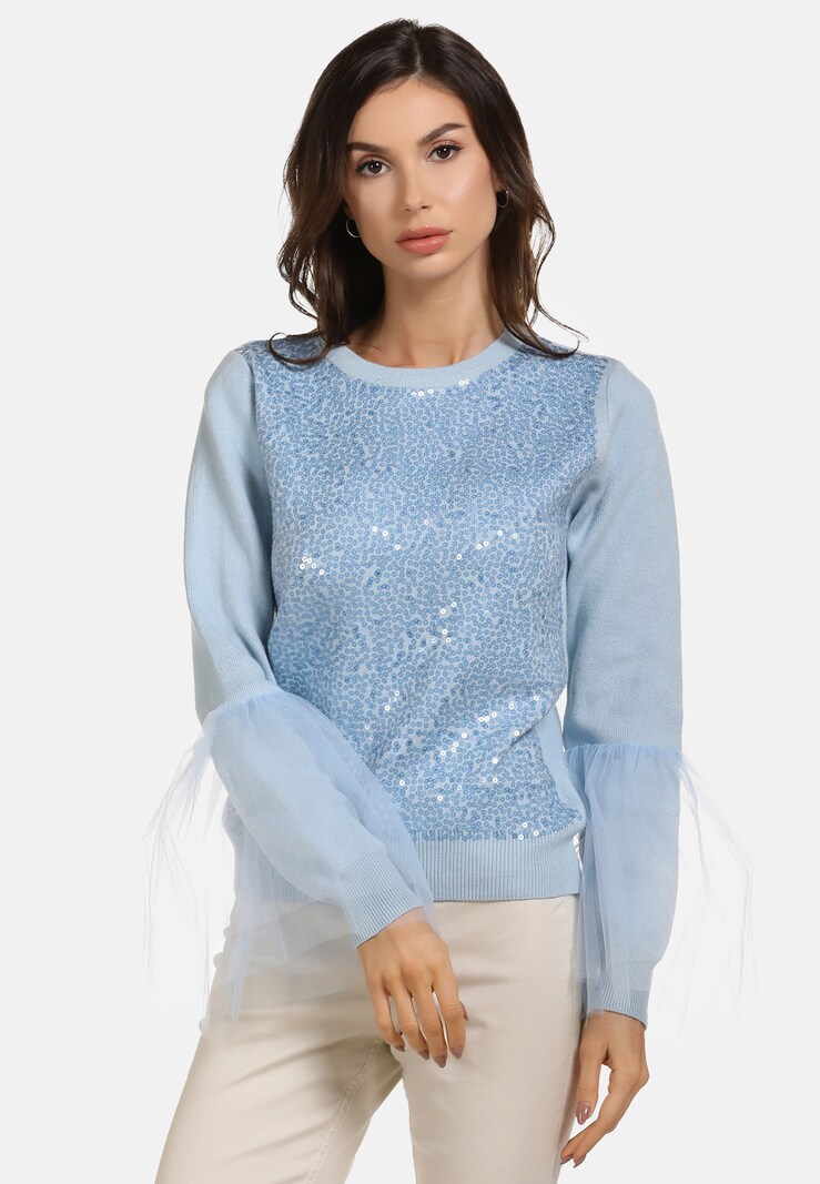 Sweaters & Knitwear faina Fine-knit sweaters Smoke Blue
