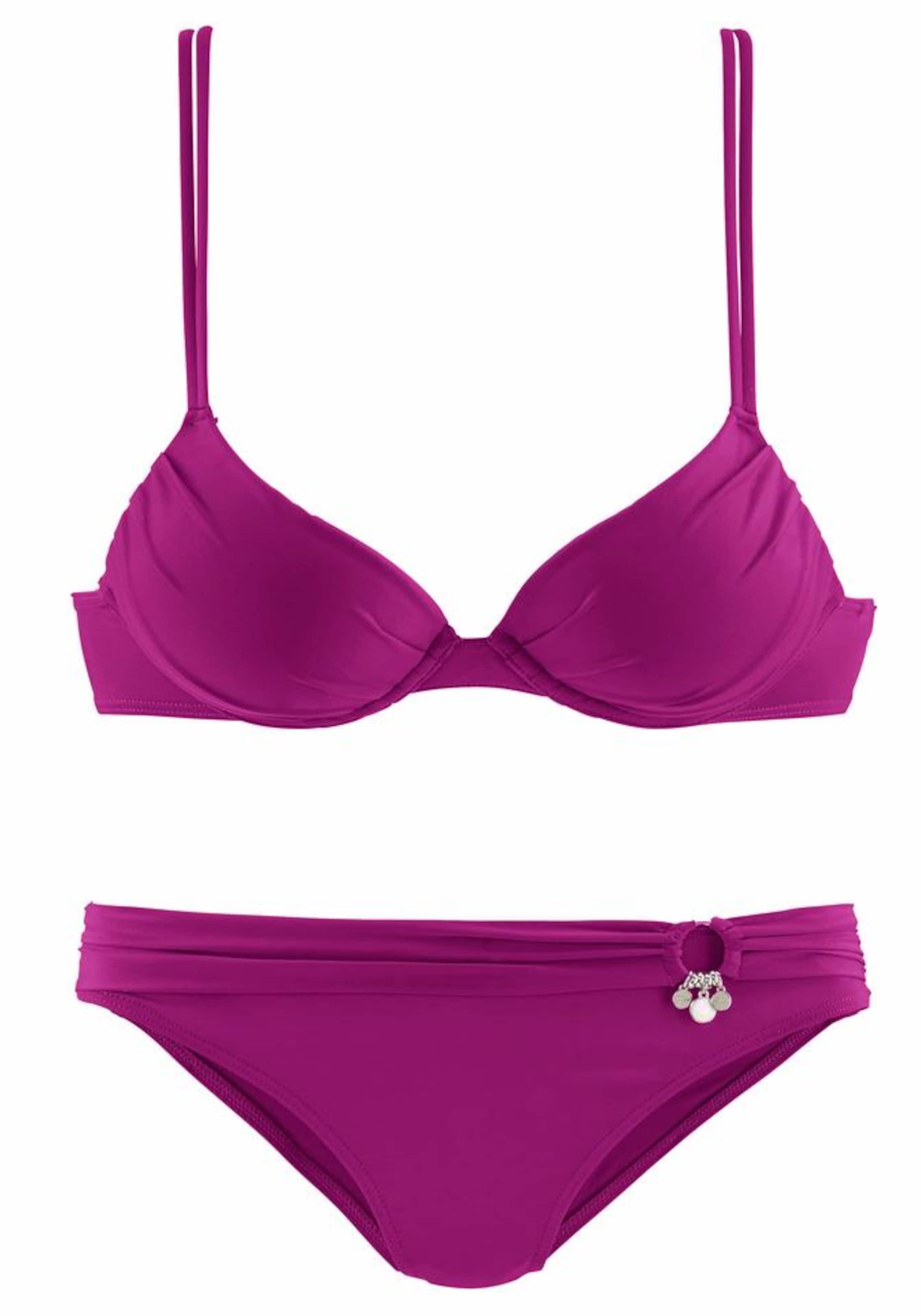 s.Oliver Push-up Bikini in Purple: front