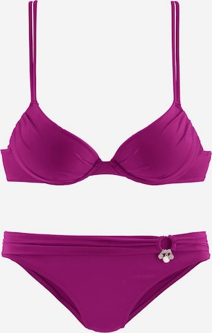 Bikini di s.Oliver in lilla: frontale