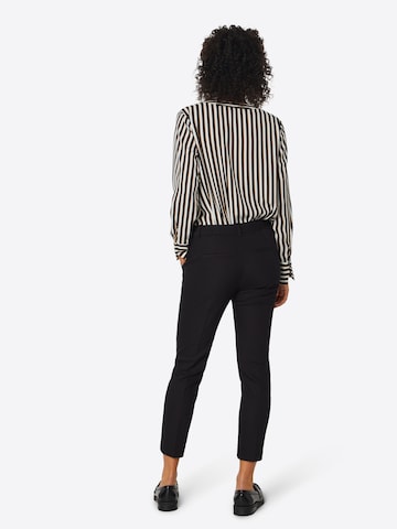 s.Oliver Slim fit Pleated Pants in Black: back