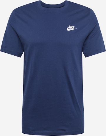 T-Shirt 'Club' Nike Sportswear en bleu : devant