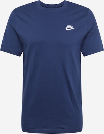 Nike Sportswear Shirt 'Club' in Blauw: voorkant