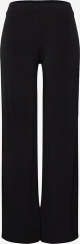 SISTERS POINT Wide Leg Regular Hose in Schwarz: predná strana