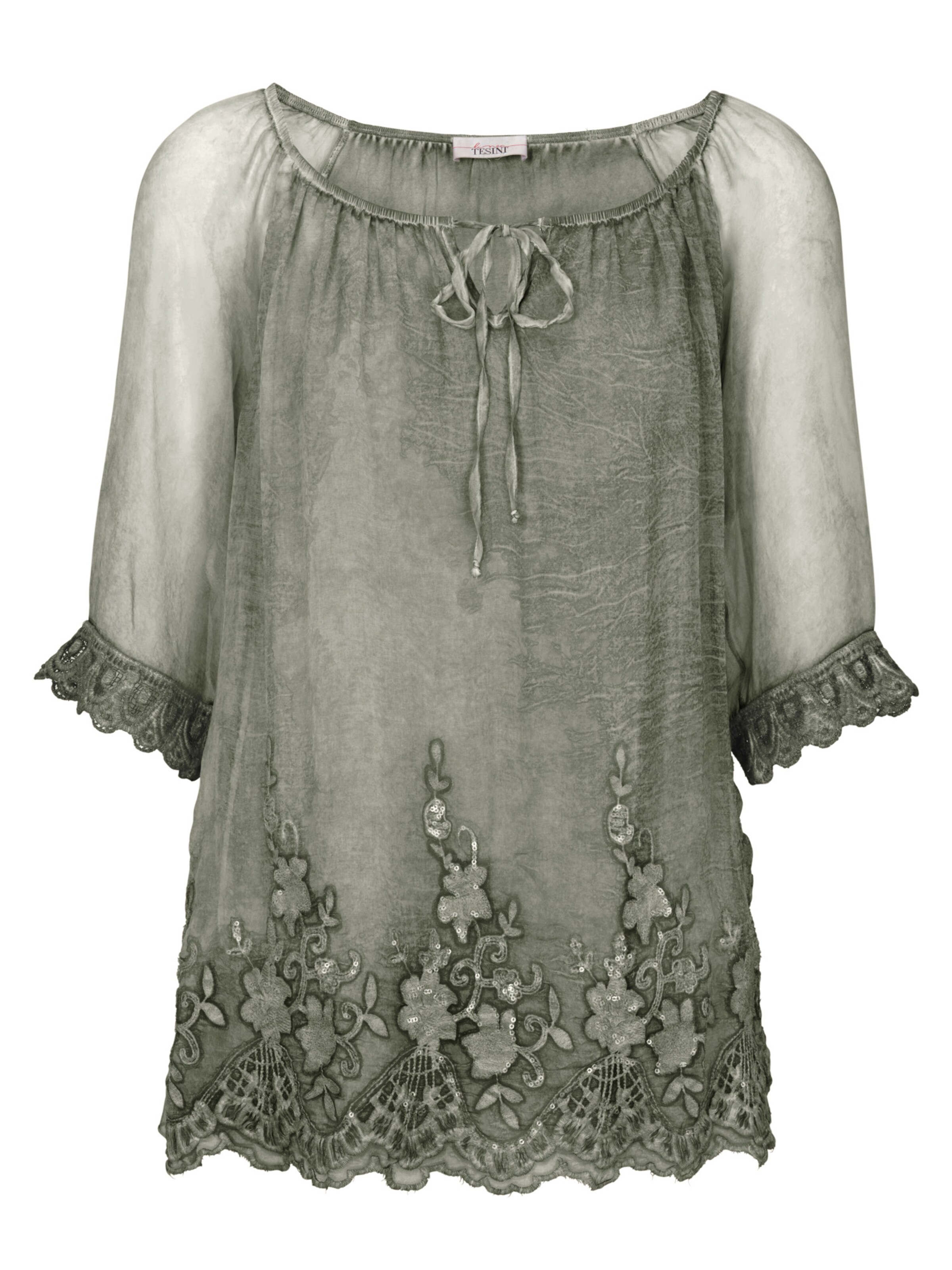 heine - Tuniek in de kleur Olijfgroen