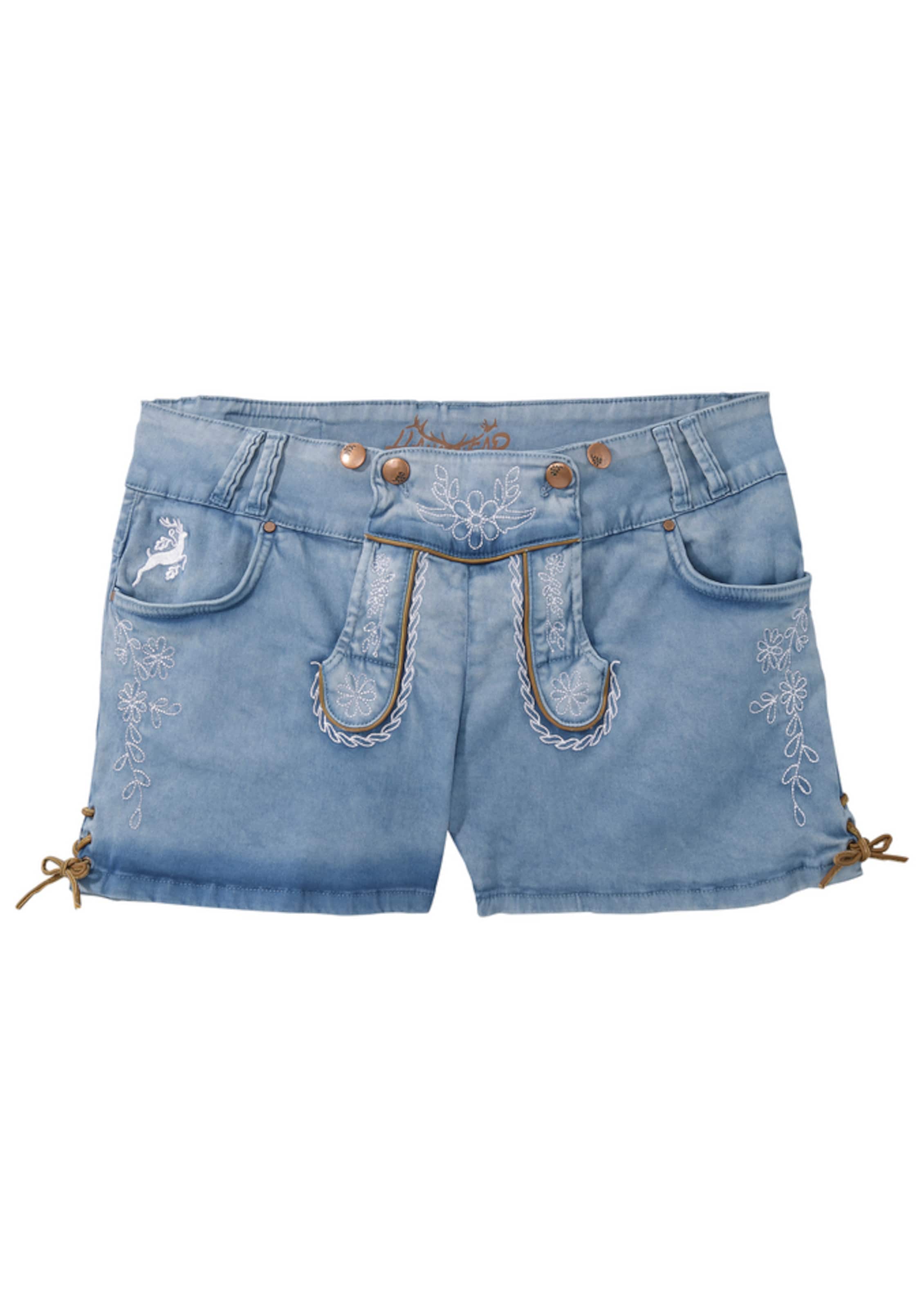 HANGOWEAR - Trachtenshort in blue denim