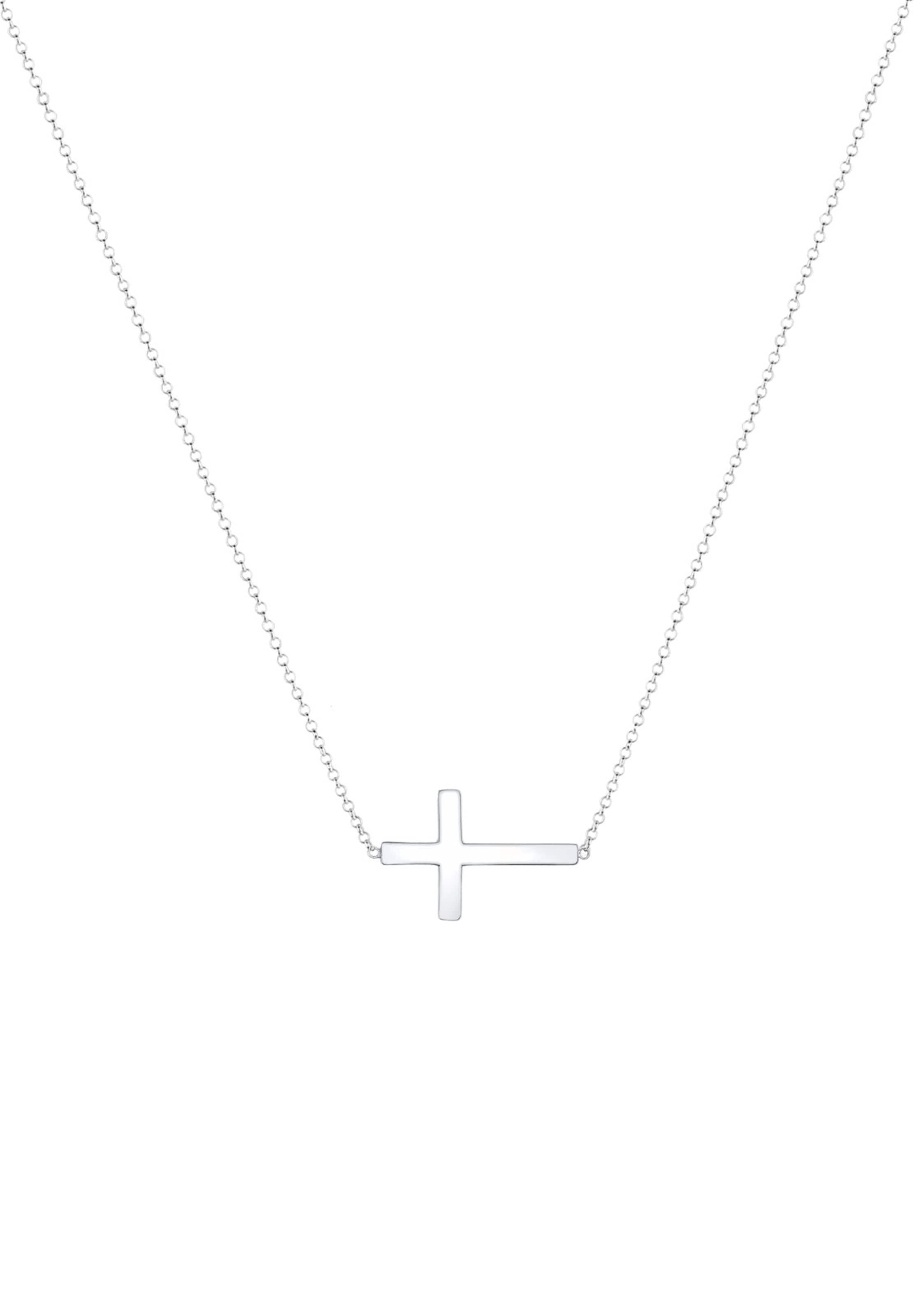 ELLI Kette 'Kreuz' in Silber