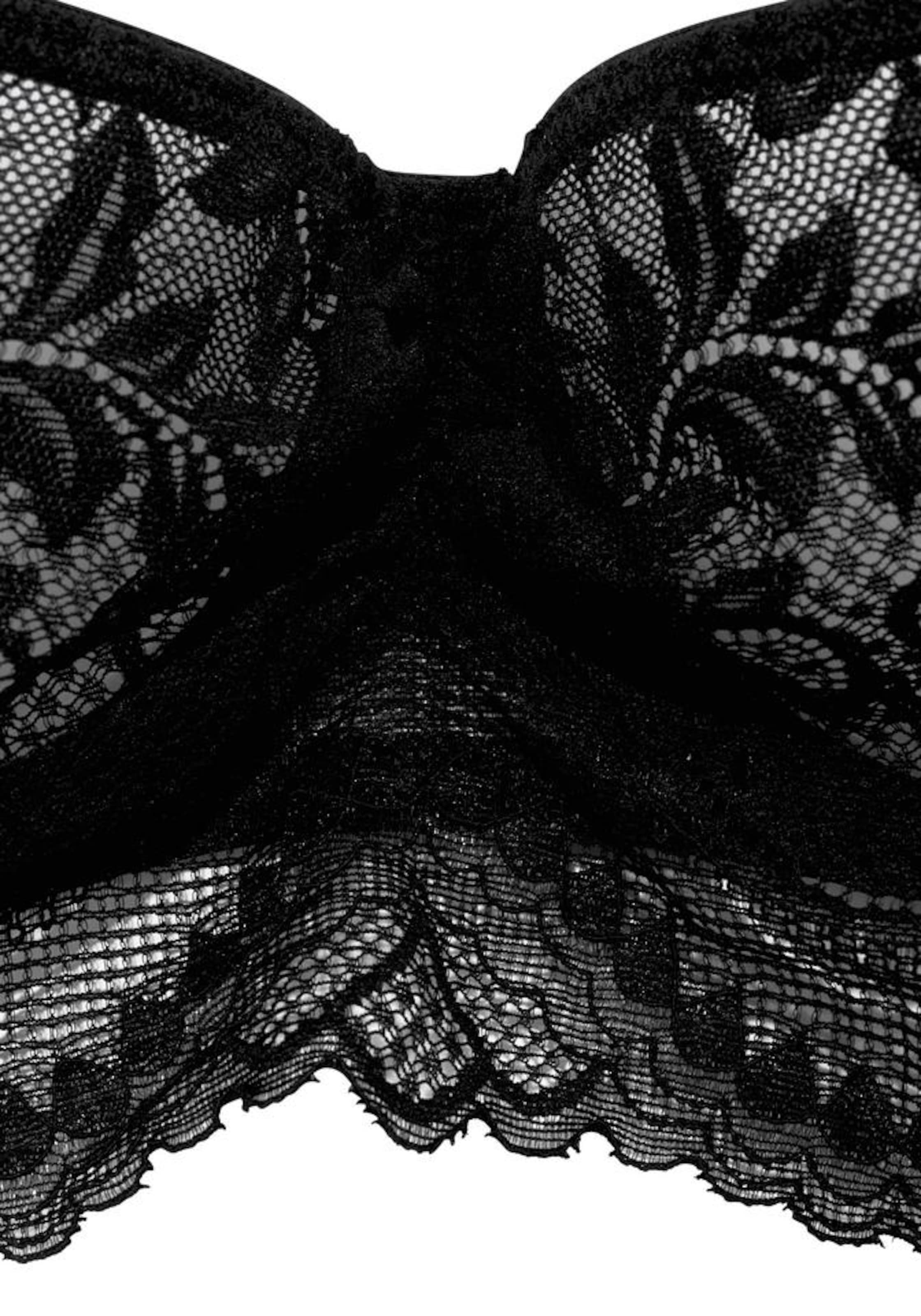 melns PETITE FLEUR GOLD Balconette Krūšturis