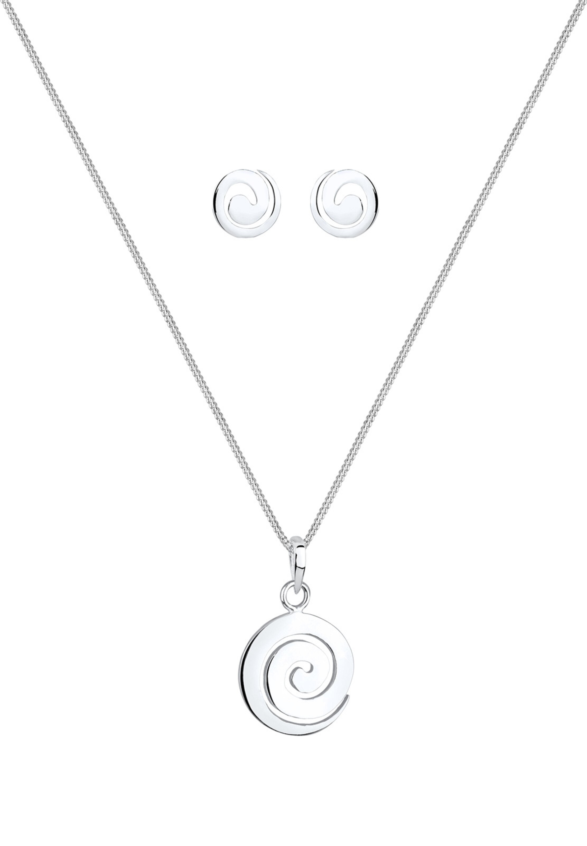 ELLI Jewelry set 'Spirale' in Silver