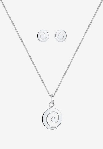 ELLI Sieraden set 'Spirale' in Zilver