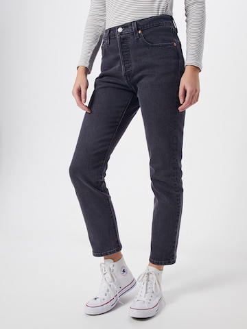 LEVI'S ® Regular Jeans '501 Crop' in Grijs: voorkant