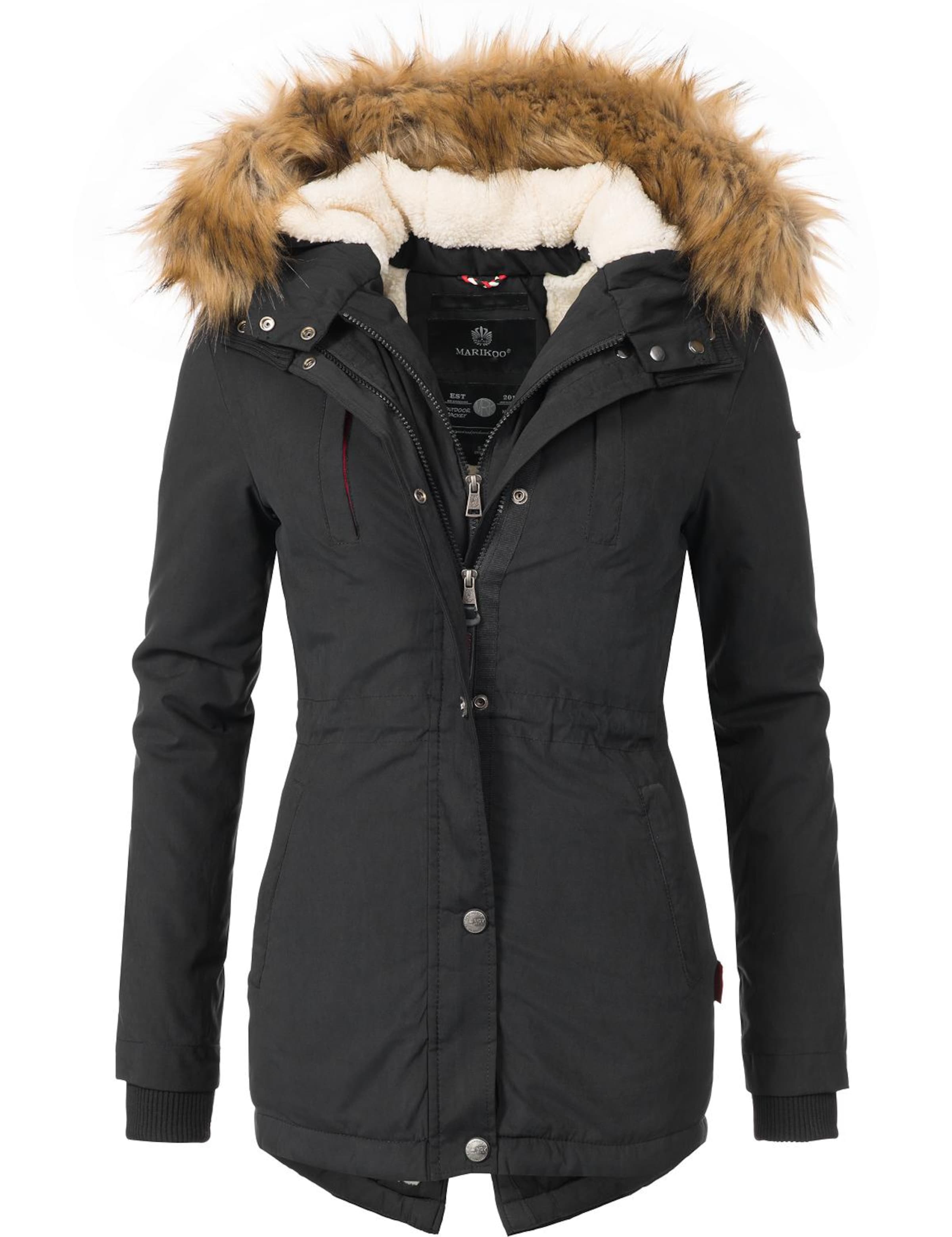 Parka invernale 'Akira' di MARIKOO in nero: frontale