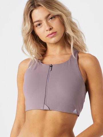 ADIDAS SPORTSWEAR Bustier Sport bh in Lila: voorkant