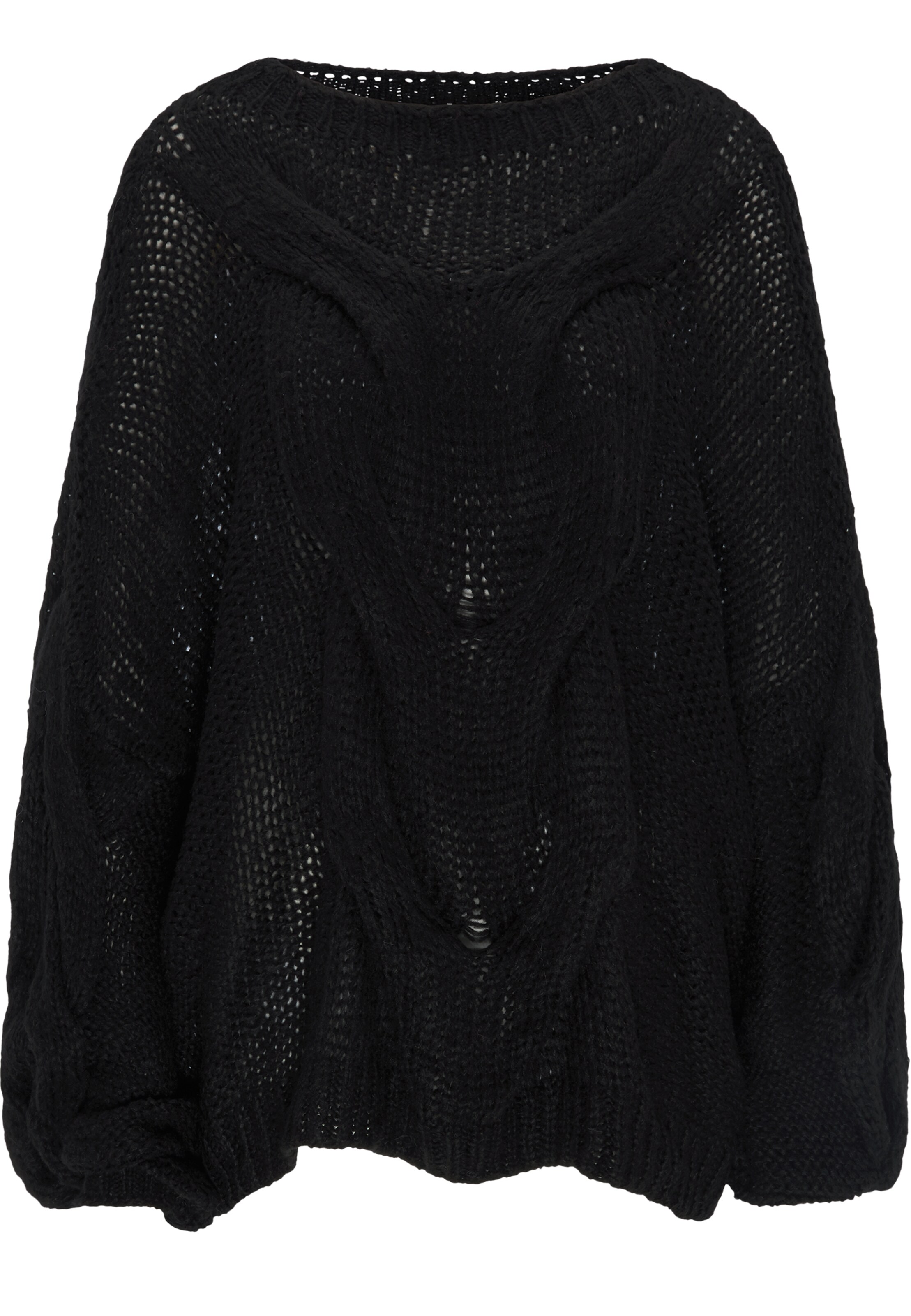 MYMO - Oversized trui in de kleur Zwart