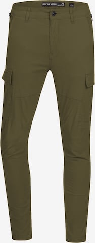 Coupe slim Pantalon cargo 'Mathews ' INDICODE JEANS en vert : devant