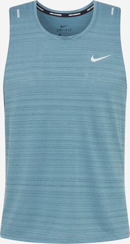 Tricou funcțional 'Miler' de la NIKE pe albastru: față