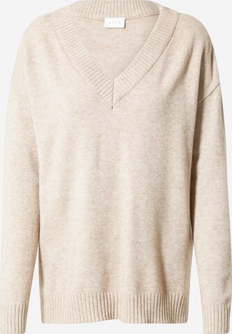 Pull-over 'Ril' VILA en beige : devant