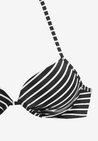 s.Oliver - Push-up Top de bikini en negro