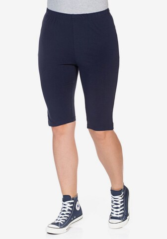 SHEEGO Skinny Leggings in Blue: front