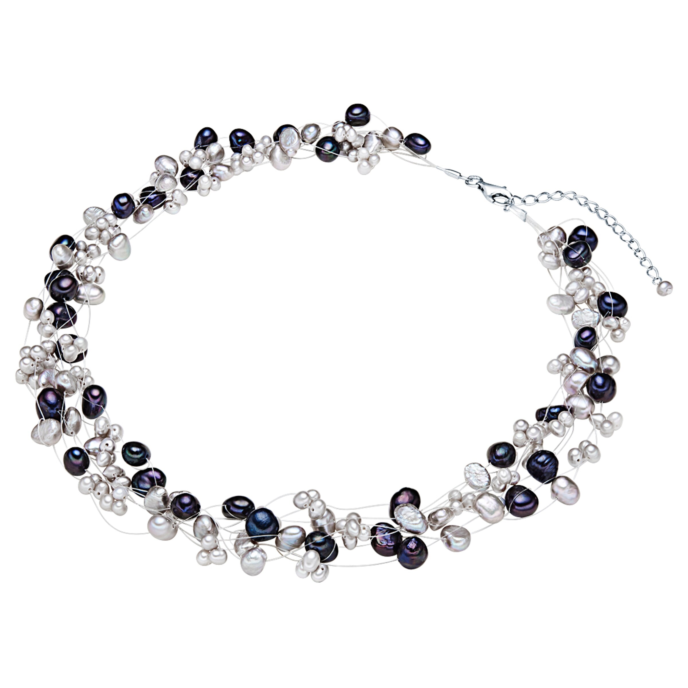 Valero Pearls Necklace in Mixed colours: front