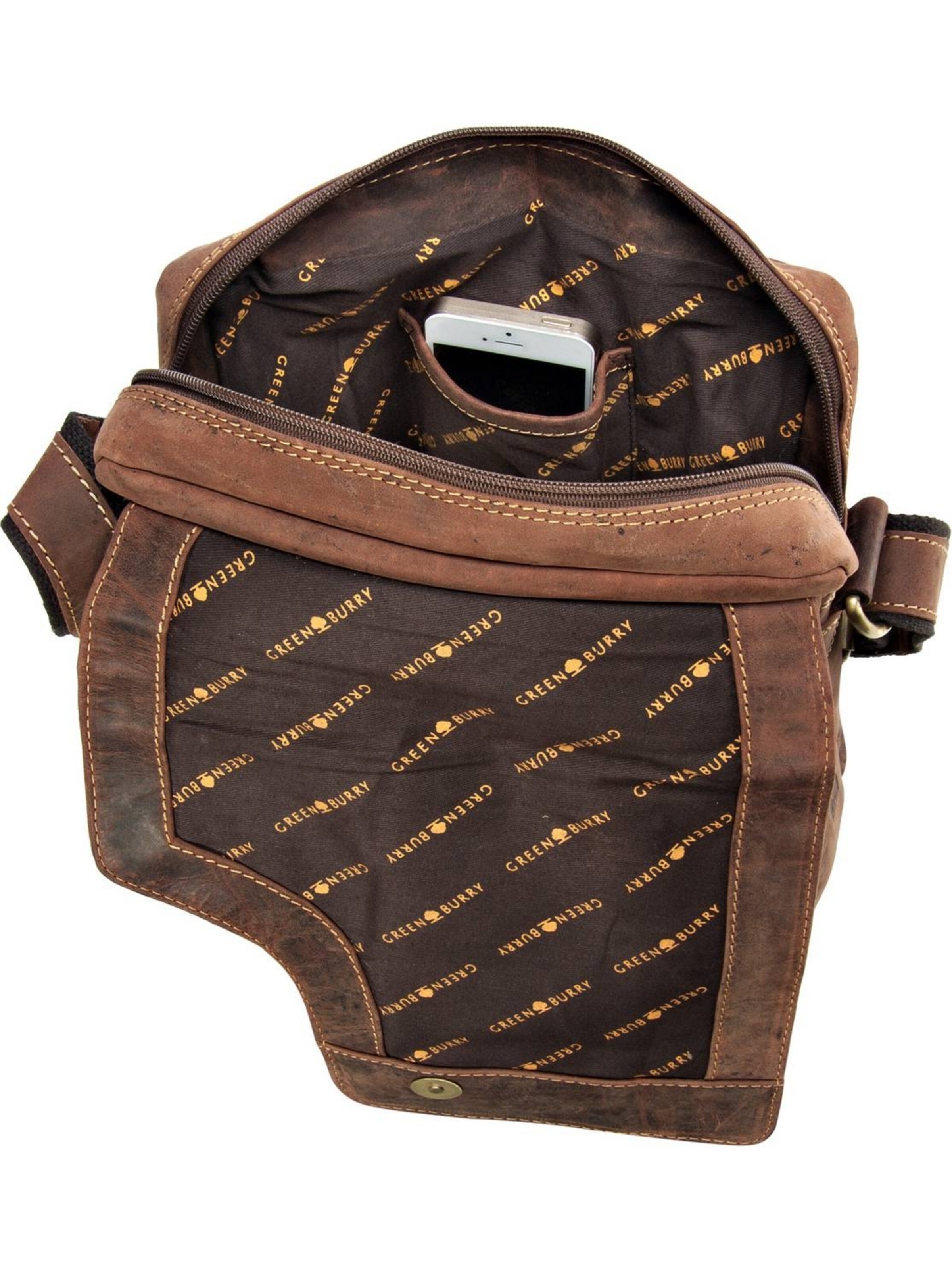 Sac à bandoulière GREENBURRY en marron