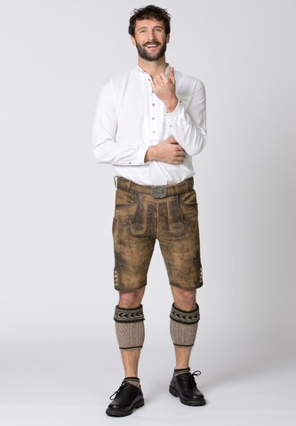 STOCKERPOINT Regular Traditional Pants 'Felix' in Brown: front