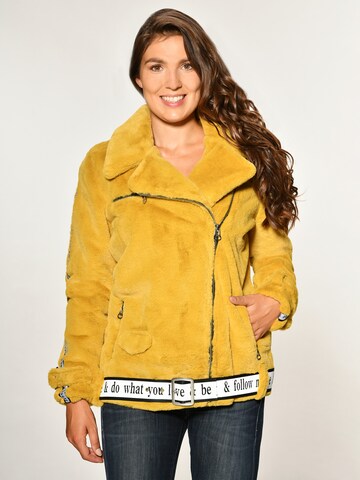 Maze Between-Season Jacket 'Malibu' in Yellow: front