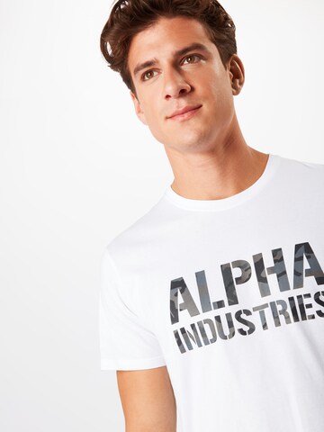 ALPHA INDUSTRIES Póló - fehér