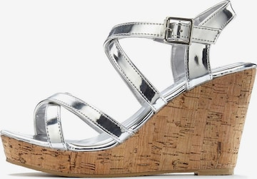 LASCANA Sandale in Silver: front