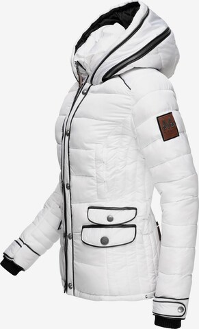 MARIKOO Winter Jacket 'Hasimausi' in White