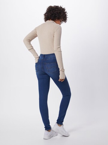 Skinny Jean 'Reena' QS en bleu : derrière