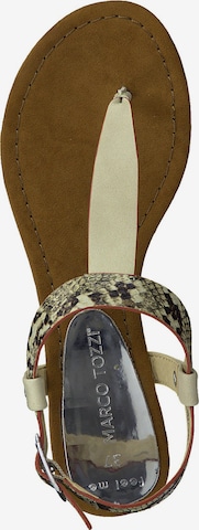 MARCO TOZZI T-bar sandals in Beige