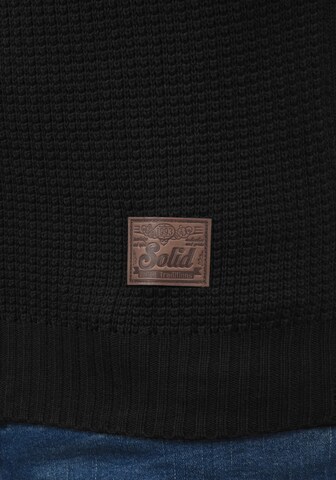 !Solid Knit Cardigan 'Tristan' in Black